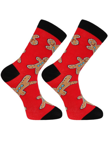 Świąteczne skarpetki na prezent w bombce w pierniki