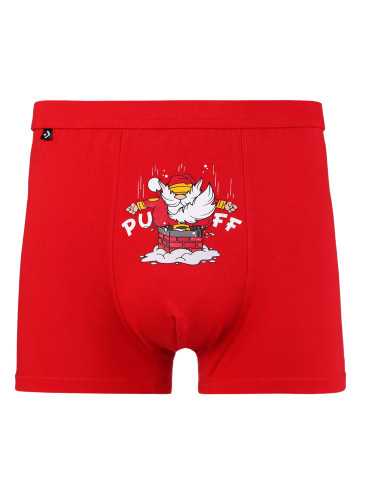 Zabawne męskie bokserki świąteczne z Mikołajem  - produkt 2