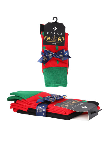 Zestaw męskich skarpetek świątecznych w choinki 2-pak  - produkt 2