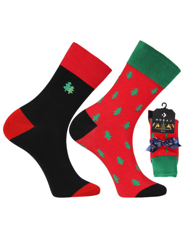 Kategorie produktów - Zestaw męskich skarpetek świątecznych w choinki 2-pak WIELOKOLOROWY - produkt 5