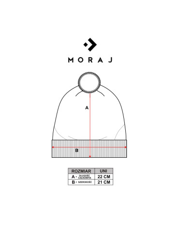 Akcesoria - Czapka zimowa świąteczna z ledami i pomponem CZARNY - produkt 5