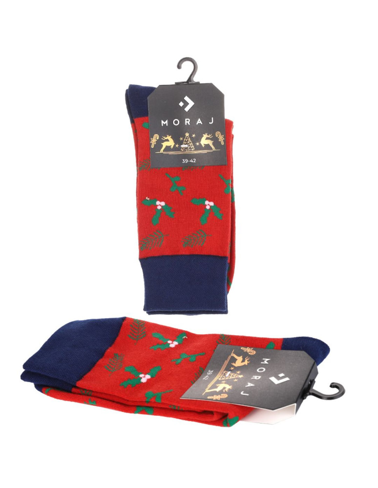 Skarpety - Skarpety męskie długie bawełniane w świąteczne wzory 3-pak WIELOKOLOROWY - produkt moraj.pl 5