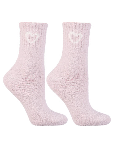 Ciepłe skarpety damskie długie ze wzorem serca 3-pak  - produkt 2