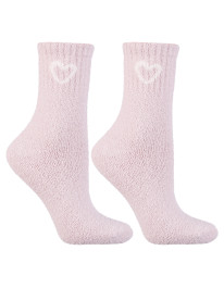Ciepłe skarpety damskie długie ze wzorem serca 3-pak - produkt 2