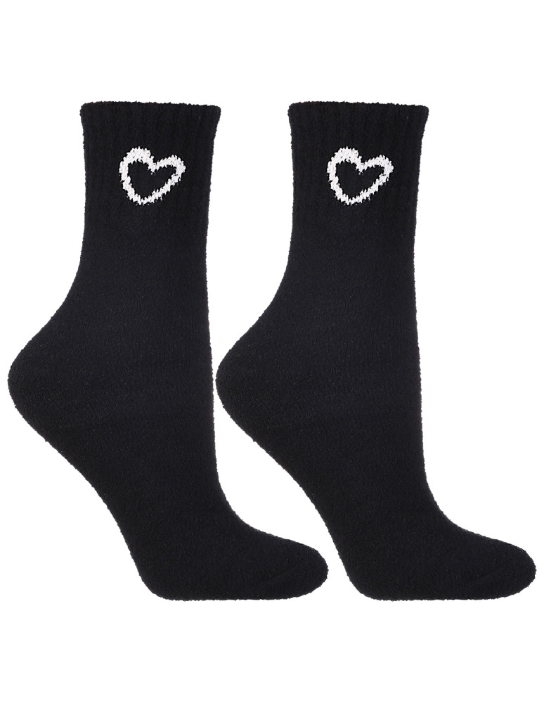 Długie - Ciepłe skarpety damskie długie ze wzorem serca 3-pak WIELOKOLOROWY  - produkt moraj.pl 3