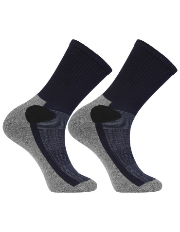 Długie - Skarpety ciepłe męskie długie frotte bawełniane 3-pak WIELOKOLOROWY - produkt 4