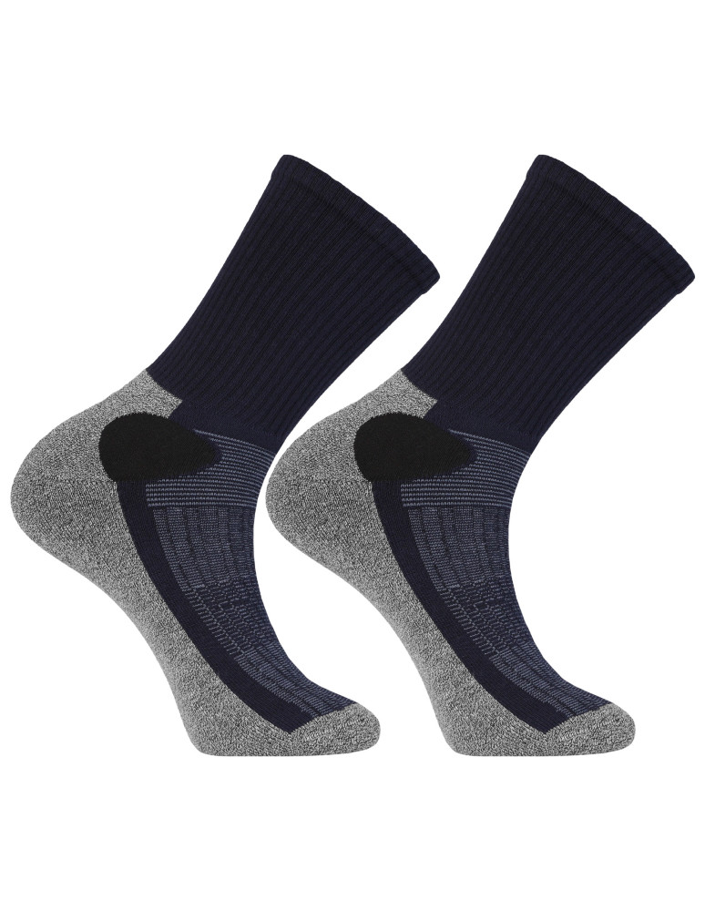 Długie - Skarpety ciepłe męskie długie frotte bawełniane 3-pak WIELOKOLOROWY - produkt moraj.pl 4