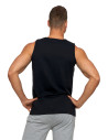 Tank top męski bawełniany koszulka bez rękawów CZARNY