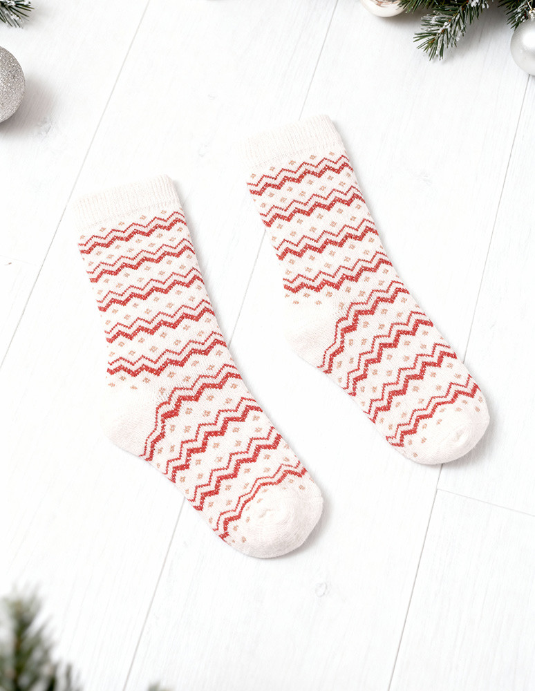 Długie - Damskie ciepłe skarpety z wzorem norweskim 3-pak WIELOKOLOROWY  - produkt moraj.pl 7