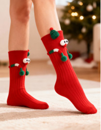 Zabawne świąteczne skarpetki damskie Elf