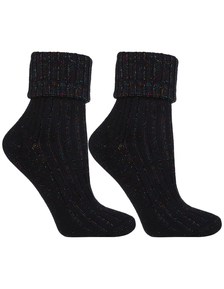 Za kostkę - Ciepłe skarpety damskie za kostkę 3-pak WIELOKOLOROWY - produkt moraj.pl 3