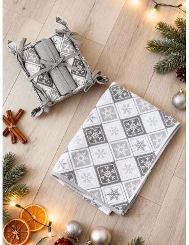 Komplet ręczników kuchennych świątecznych 3 szt. prezent