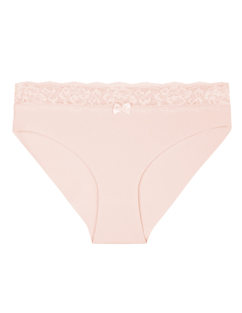 Figi - Majtki damskie figi laserowo cięte wykończone koronką 12-pak WIELOKOLOROWY  - produkt moraj.pl 4