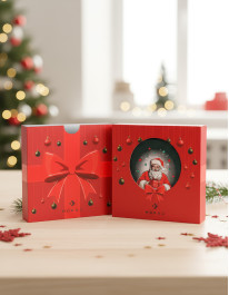 Świąteczne bokserki męskie z Mikołajem prezentowe