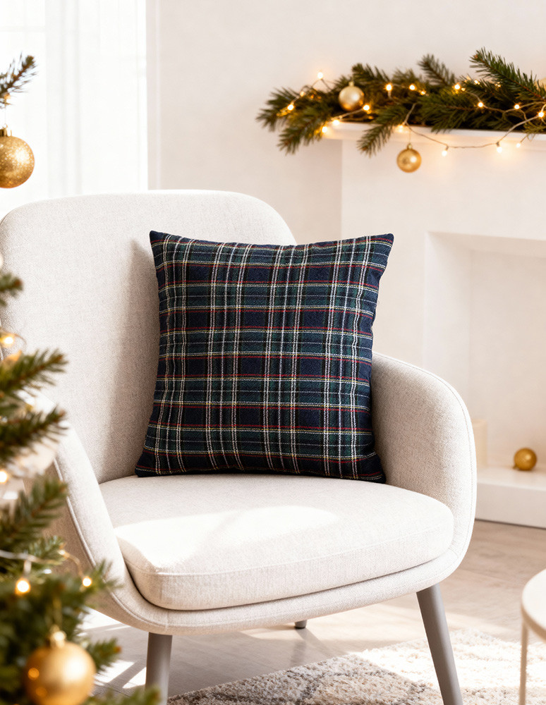 Poszewki - Zestaw poszewek na poduszkę w kratkę 4-pak WIELOKOLOROWY - produkt moraj.pl 6