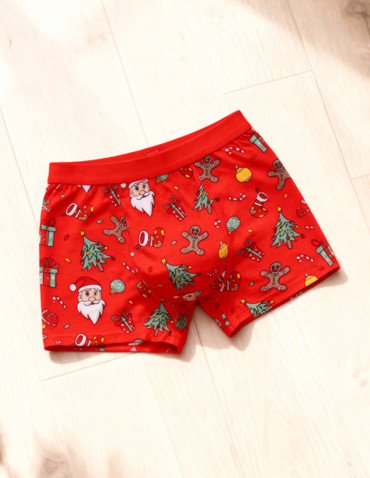 Świąteczne bokserki męskie bawełniane na prezent