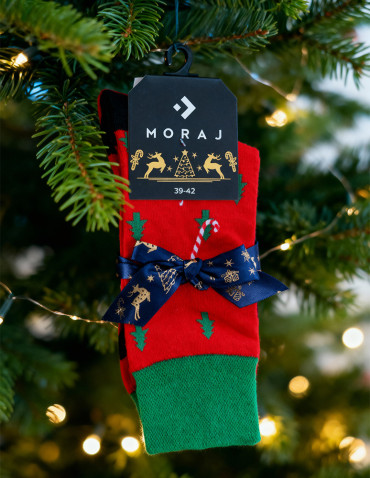 Zestaw męskich skarpetek świątecznych w choinki 2-pak