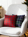 Zestaw poszewek na poduszkę w kratkę 4-pak WIELOKOLOROWY