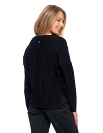 Sweter damski z wiskozy o luźnym kroju i cekinami  - produkt 2