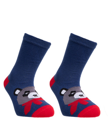 Długie - Chłopięce skarpetki długie bawełniane w zimowe wzory 3-pak WIELOKOLOROWY - produkt 3