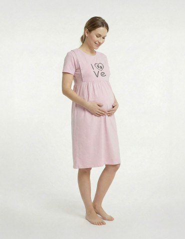 Koszula nocna damska bawełniana ciążowa do karmienia - produkt 2