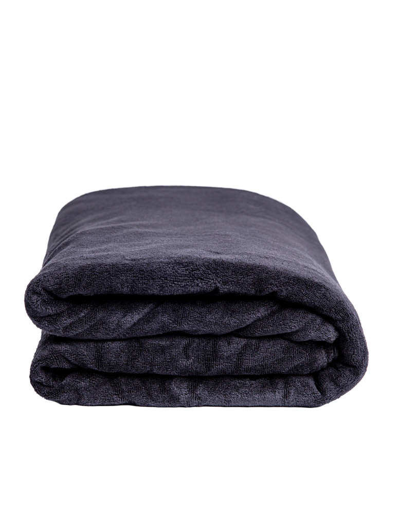 Mikrofibra - Duży ręcznik z mikrofibry szybkoschnący 90x180 cm CZARNY - produkt moraj.pl 1