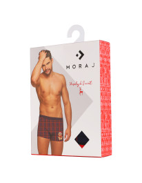 Bokserki męskie świąteczne w kratkę z motywem piernika  - produkt 2