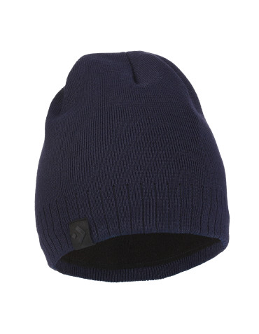 Klasyczna czapka męska gładka ocieplana polarem