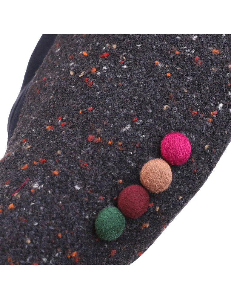 Rękawiczki - Rękawiczki damskie z zamszu na jesień i zimę GRANATOWY  - produkt moraj.pl 2