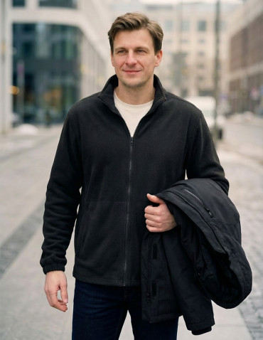 Męska kurtka wodoodporna z odpinanym polarem i kapturem 3w1 - produkt 2