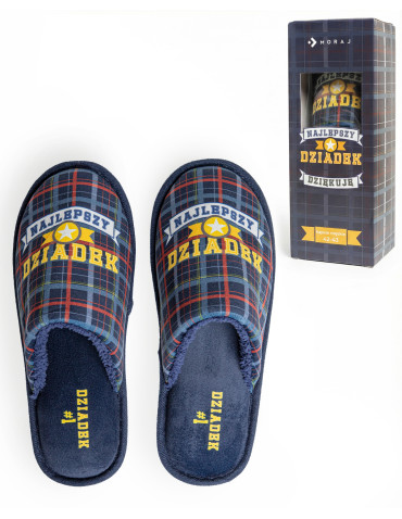 Kapcie męskie w opakowaniu prezentowym dla Dziadka - produkt 2