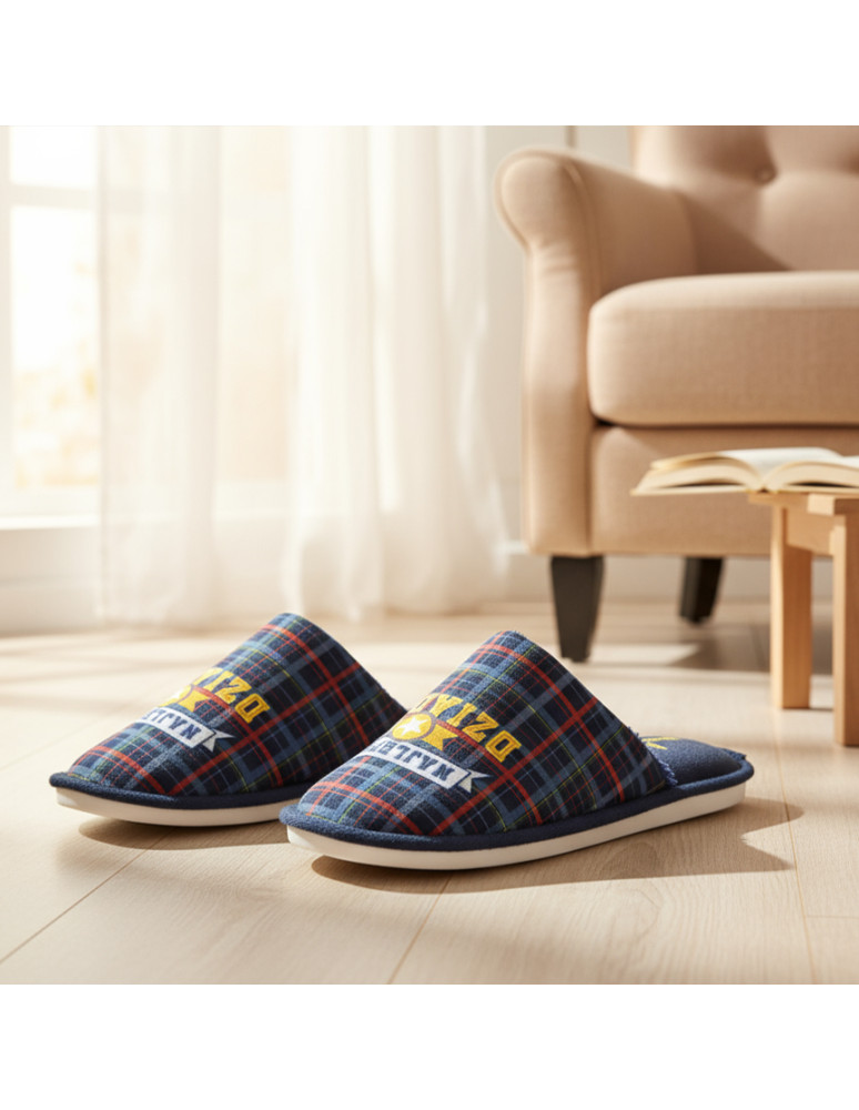 Kapcie - Kapcie męskie w opakowaniu prezentowym dla Dziadka GRANATOWY - produkt moraj.pl 2