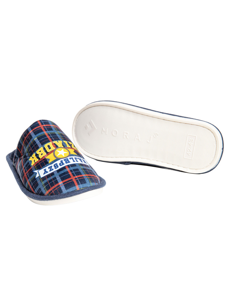 Kapcie - Kapcie męskie w opakowaniu prezentowym dla Dziadka GRANATOWY - produkt moraj.pl 5