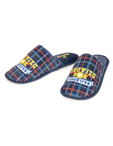 Kapcie - Kapcie męskie w opakowaniu prezentowym dla Dziadka GRANATOWY - produkt 11