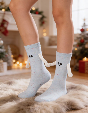 Skarpetki damskie Friendsy z magnetycznymi rączkami wesołe