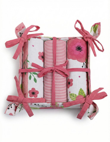 Kuchenne - Ręczniki kuchenne bawełniane w prezentowym opakowaniu 3-pak WIELOKOLOROWY - produkt 4