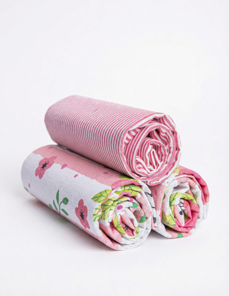 Kuchenne - Ręczniki kuchenne bawełniane w prezentowym opakowaniu 3-pak WIELOKOLOROWY - produkt moraj.pl 6