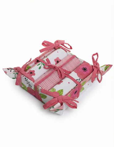 Kuchenne - Ręczniki kuchenne bawełniane w prezentowym opakowaniu 3-pak WIELOKOLOROWY - produkt 7