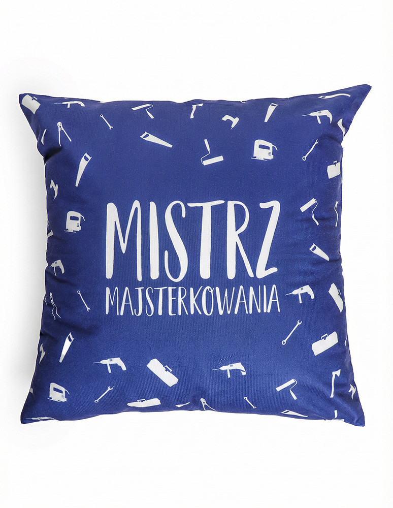 Poduszki dekoracyjne - Poduszka prezentowa na Dzień Dziadka GRANATOWY - produkt moraj.pl 4