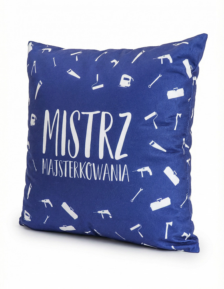 Poduszki dekoracyjne - Poduszka prezentowa na Dzień Dziadka GRANATOWY - produkt moraj.pl 2