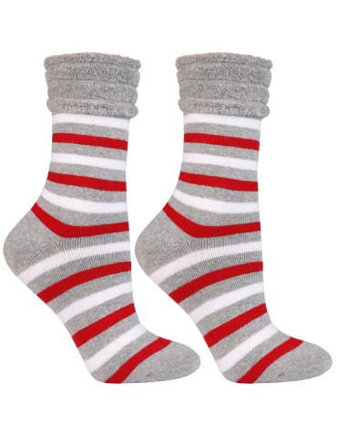 Długie - Skarpety damskie ciepłe Frotte długie WZÓR 1 - produkt 1