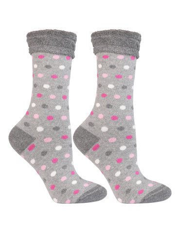 Długie - Skarpety zimowe damskie długie ciepłe Frotte WZÓR 3 - produkt 1