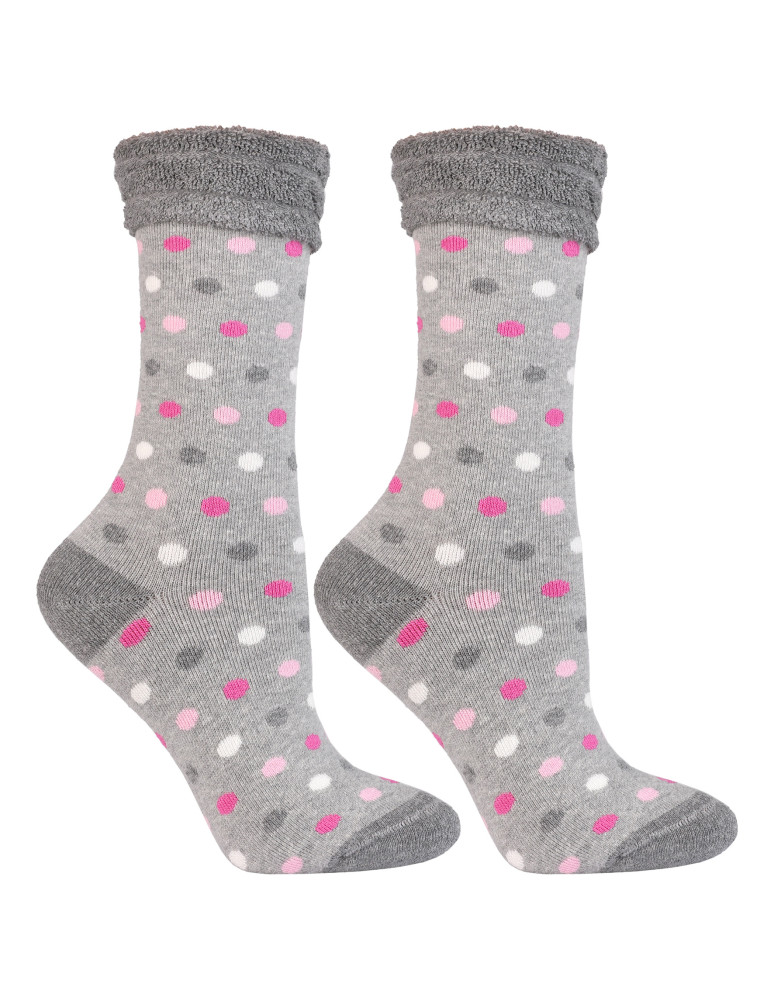 Skarpety zimowe damskie długie ciepłe Frotte WZÓR 3