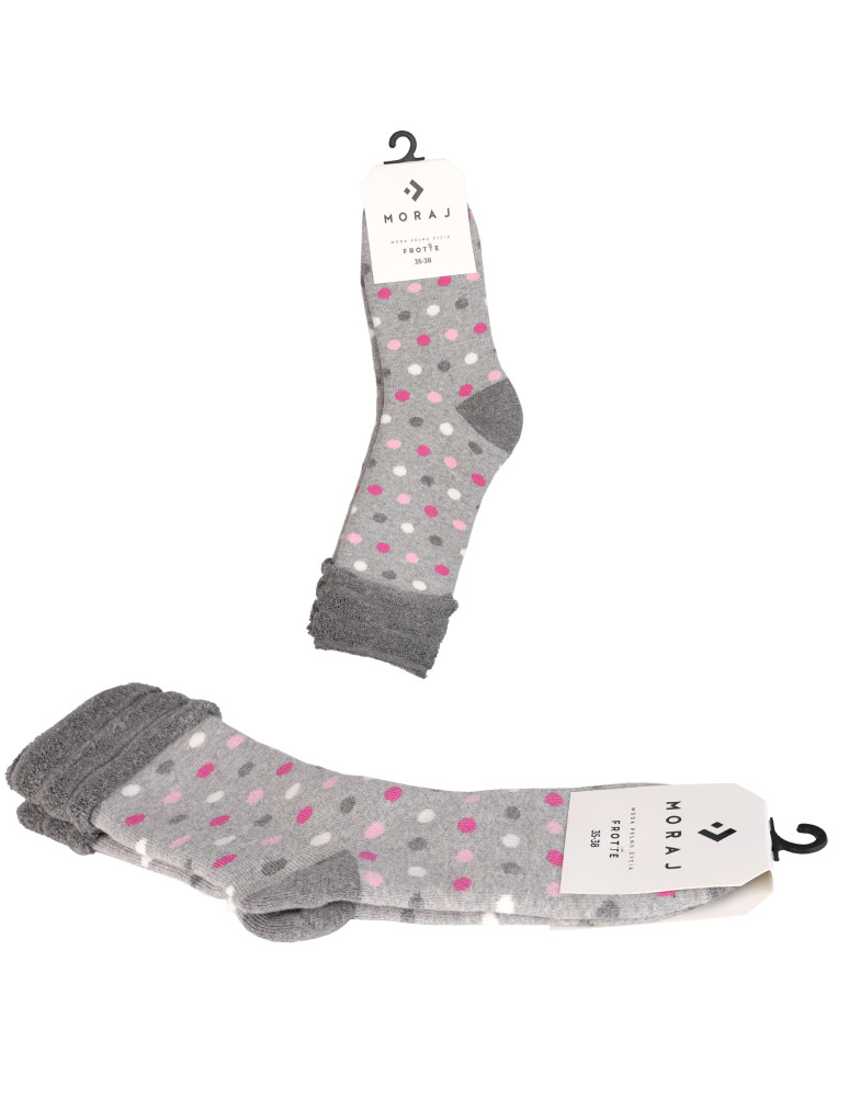 Długie - Skarpety zimowe damskie długie ciepłe Frotte WZÓR 3 - produkt moraj.pl 2