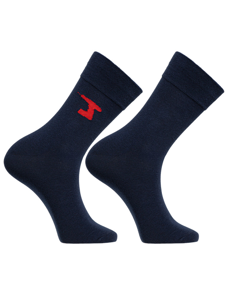 Długie - Skarpety męskie na prezent z napisem mistrz majsterkowania WIELOKOLOROWY - produkt moraj.pl 3