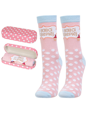 Skarpety damskie prezent dla babci w etui