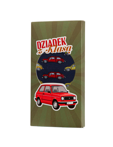 Skarpety męskie w samochody prezent dla dziadka  - produkt 2