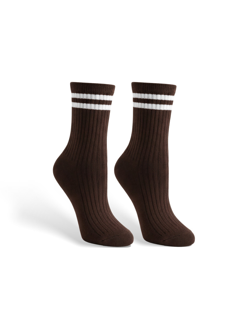 Długie - Skarpety damskie w prążek długie z paskami 5-pak WIELOKOLOROWY - produkt moraj.pl 3