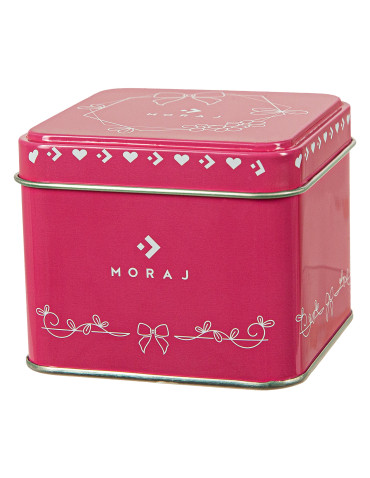 Długie - Skarpety damskie bawełniane z różową kokardką WIELOKOLOROWY - produkt 4