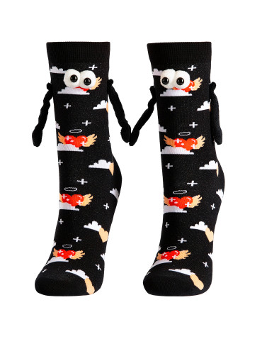 Zabawne skarpety damskie Friendsy z magnetycznymi rączkami
